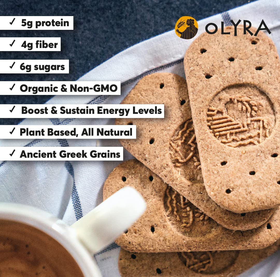 Olyra Greek Yogurt Blueberry Breakfast Cookies, Low Sugar, High Fiber, Organic Cookies