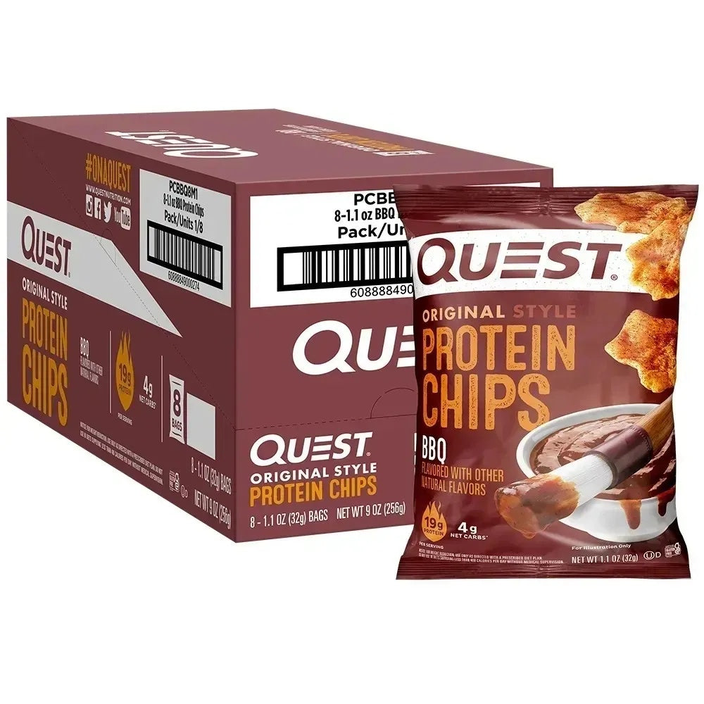 Quest Nutrition Nacho Cheese Tortilla Style Protein Chips, 18g Vegan Protein, 4g Net Carbs, Keto & Gluten Free (1.1 oz, 12 Pack)